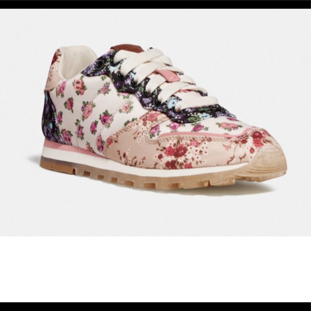 Coach Floral Sneakers-worn once